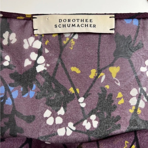 Dorothee Schumacher Floral Silk Crepe Camisole Top Blouse sz4 - Picture 3 of 4